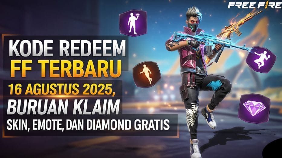Kode Redeem FF Terbaru 16 Agustus 2025, Buruan Klaim Skin, Emote, dan ...