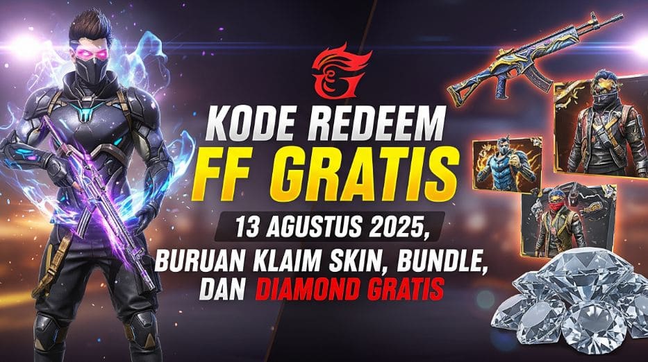 Kode Redeem FF Gratis 13 Agustus 2025, Buruan Klaim Skin, Bundle, dan ...