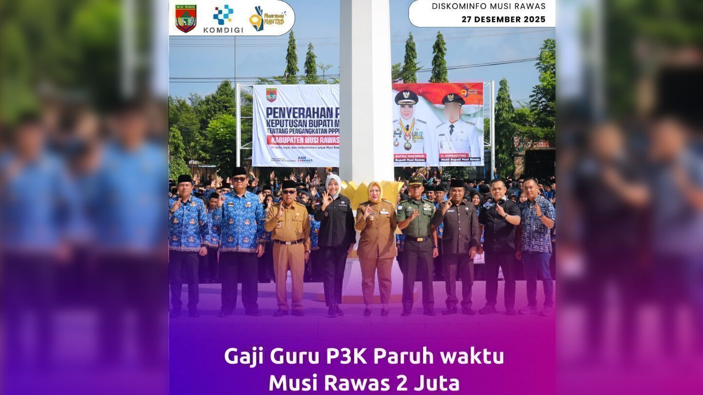 Kabar Gembira, Gaji Guru PPPK Paruh Waktu Musi Rawas Rp 2 Juta Per Bulan