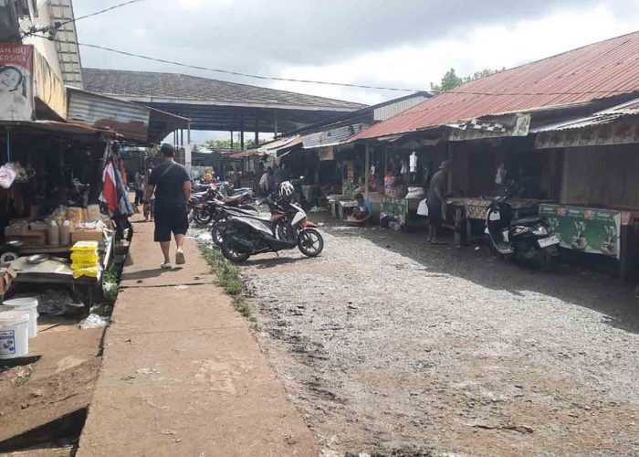 Pedagang Pasar B Srikaton Musi Rawas Keluhkan Sepinya Pembeli dan Jalan Rusak