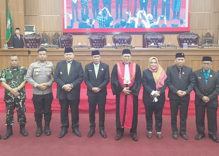 Pjs Bupati Musi Rawas Hadiri Pengucapan Sumpah Janji Pimpinan DPRD Periode 2024-2029