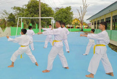 Bangun Karakter Positif Siswa, SDN 66 Lubuk Linggau Giatkan Ekskul Karate 