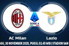 Rossoneri Duduki Tahta?, Jadwal AC Milan vs Lazio, Liga Italia 2025/2026, Pekan ke-13, Live ANTV