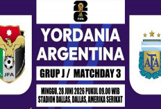 Formalitas Saja?, Prediksi Yordania vs Argentina, Piala Dunia 2026, Grup J, Matchday 3, Cek Link Live
