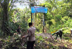 Dukung Gerakan Indonesia ASRI, TNI-Polri dan Warga Lubuk Linggau Bersatu Tebang Pohon Berbahaya dan Bersihkan 