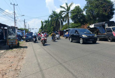 Arus Lalu Lintas di Jalinteng Tugumulyo Musi Rawas Masih Ramai Lancar