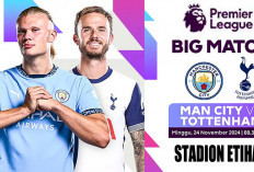 Manchester City vs Tottenham Hotspur: Tantangan Buat Pep, Liga Inggris 2024/2025, Matchday ke-12, Live di Mana