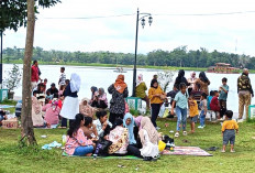 Ribuan Wisatawan Padati Danau Aur Musi Rawas Saat Libur Panjang Idulfitri 1447 H