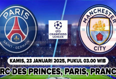 Kedua Kubu Dituntut Menang, PSG vs Manchester City, Liga Champions 2024/2025, Matchday 7, Live di Mana?