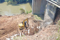 BBPJN Sumsel Lakukan ini untuk Cegah Longsor Berdampak ke Jembatan Beliti Musi Rawas 