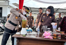 Musnahkan BB, Kajari Lubuk Linggau Prihatin Kasus Narkotika Masih Tinggi di Lubuk Linggau dan Muratara