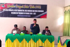 Camat Ingatkan, Selalu Jaga Sinergitas Untuk Kesejahteraan Desa