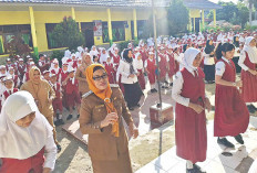 Sekolah di Lubuk Linggau Antusias Senam Anak Indonesia Hebat 2025