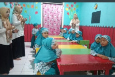 Siswa PAUD HI Sakura Lubuk Linggau Giat Latihan Jelang Manasik Haji