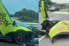 Lamborghini Revuelto Kecelakaan di Tol Jombang-Mojokerto, Tabrak Suzuki Ignis Rusak Parah