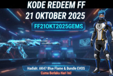 KODE REDEEM FF 21 OKTOBER 2025: Hadiah AK47 Blue Flame dan Bundle EVOS, Cuma Berlaku Hari Ini