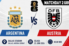 Kans Lolos Duluan, Prediksi Argentina vs Austria, Piala Dunia 2026, Grup J, Matchday 2, Live TVRI