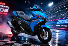Desain Mirip Aerox tapi Lebih Bertenaga, WMoto Griffin 205 Jadi Sorotan Baru