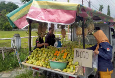 Manisnya Untung Bisnis Buah di Pinggir Jalan Lubuk Linggau, Harga Murah Pembeli Melimpah