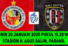 Ujian Konsistensi Kabau Sirah, Prediksi Semen Padang vs Bali United, Liga 1 2025, Pekan 19, Live Kapan?