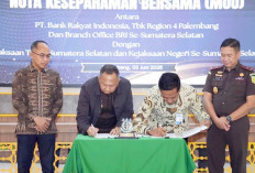 Pimpinan BRI Lubuk Linggau Ikuti PKS dengan Kejati Sumsel