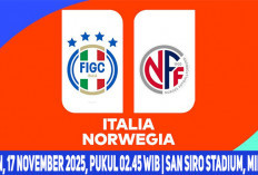 Siapa Lolos Piala Dunia 2026?, Prediksi Italia vs Norwegia, WCQ 2026, Zona Eropa, Live di Mana?