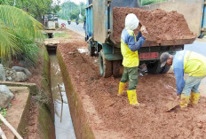 Pemeliharan Jalan Tanjung Raya Lubuk Linggau, DR.G dari DPUPR CK Bersihkan Lumpur