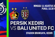 Incar 3 Poin Perdana, Prediksi Persik Kediri vs Bali United, Liga 1, Ini Link Live Streamingnya