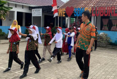 Siswa SDN 51 Lubuklinggau Konsisten Latihan Gerak Jalan, Siap kan 2 Tim Gabungan