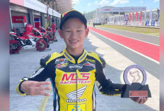 Membanggakan. Pembalap Muda Lubuk Linggau Raih Prestasi Kejurnas Motoprix di Mandalika