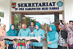 Ketua TP PKK Sumsel Resmikan Gedung Sekretariat PKK Musi Rawas, Bukti Komitmen Pemda Mendukung Gerakan PKK
