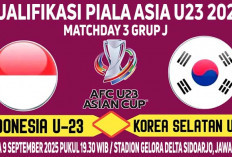 Garuda Muda Wajib Menang!, Prediksi Indonesia U23 vs Korea Selatan U23, Kualifikasi Piala Asia U23 2026