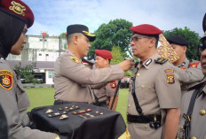 4 Pejabat Polres Lubuk Linggau Lakukan Sertijab, Ini Pesan Kapolres Lubuk Linggau 