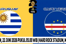 Sihir Vozinha, Prediksi Uruguay vs Cape Verde, Piala Dunia 2026, Grup H, Matchday 2, Live di TVRI