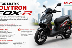 Motor Listrik Polytron Fox-R, Skuter Listrik Lokal dengan Performa Tangguh dan Fitur Modern