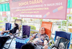 Hari Pengayoman ke 79, Lapas Narkotika Kelas IIA Muara Beliti Lakukan Donor Darah