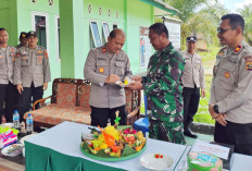 Pererat Sinergisitas, Polsek Karang Jaya sambangi Koramil 0406-11 Rupit, Ini Tujuannya