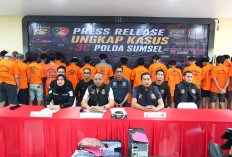 Sepanjang Mei 2026 Ratusan Pelaku Kejahatan Ditangkap, Polda Sumsel : 60 Persen Pelaku Adalah Residivis