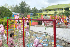 Tersedianya Taman Bermain Bikin Anak Didik TK Baitul A'la Lubuk Linggau Makin Ceria