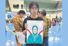 Lavina Gandhi, Peraih Juara 1 Lomba Melukis Wajah Ketua TP PKK Lubuk Linggau