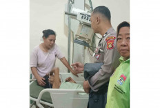 Lagi Kerja Petugas Sapu Jalan di Lubuk Linggau Diserempet Mobil 