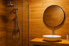 Desain Kamar Mandi Kayu Kecil Sederhana, Hadirkan Kenyamanan Futuristik di Rumah