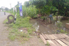 Dampak Pembangunan Trotoar, Banjir Resahkan Muara Beliti Baru Musi Rawas