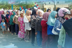 Ribuan Warga 5 Ton Beras SPHP, Operasi Pasar Murah Disperindag Musi Rawas