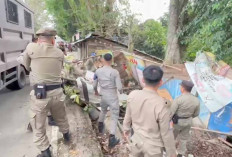 Diduga Tempat Prostitusi, 6 Gubuk Semi Permanen di Lubuk Linggau Dirobohkan Satpol PP 
