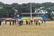 Santri di Lubuk Linggau Gladi Persiapan Acara Puncak Hari Santri Nasional 2024