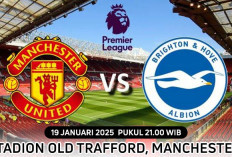 Ujian Konsistensi The Red Devils, Manchester United vs Brighton, Liga Inggris 2024/2025, Pekan 22