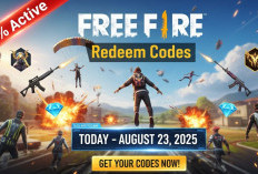 Buruan! Daftar Kode Redeem FF Hari Ini 23 Agustus 2025, Masih Aktif 100 Persen