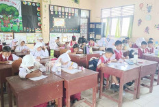 Siswa SDN 3 Lubuk Linggau Ikuti Asesmen Sumatif Semester 2 , Ada 4 Item Penentu Kenaikan Kelas