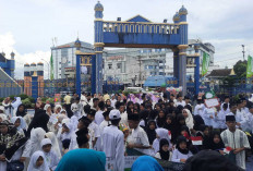 Ratusan Peserta Ikuti Pawai Tarhib di Lubuk Linggau untuk Sambut Ramadhan